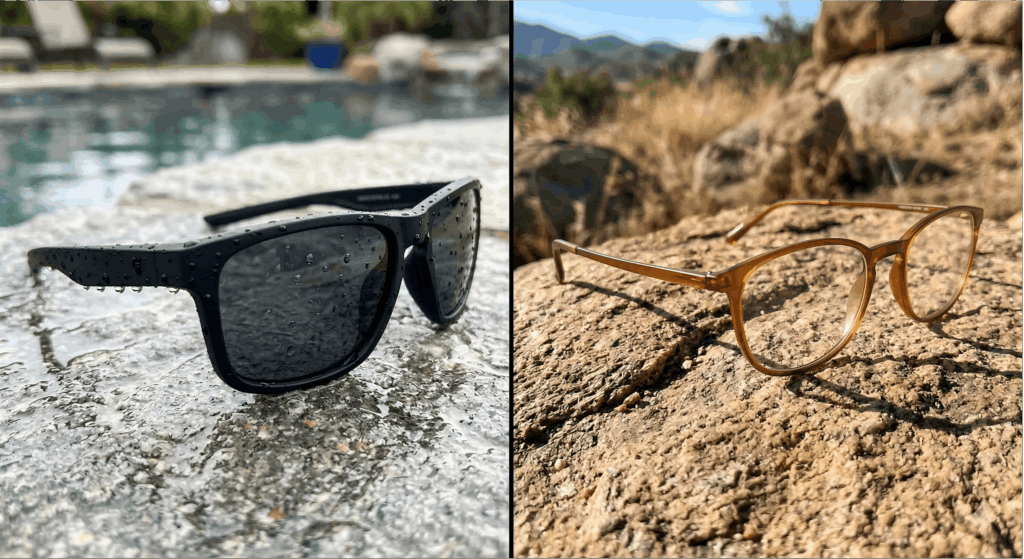 TR90 sports sunglasses versus Ultem sports sunglasses