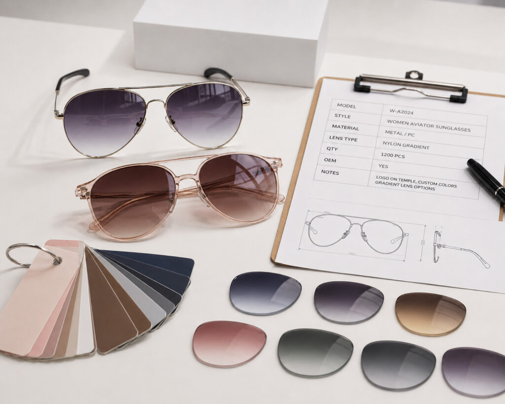 aviator sunglasses women classic vs fashion OEM comparison table
