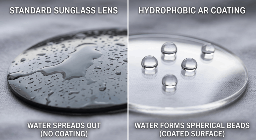 anti-reflective coating on sunglasses